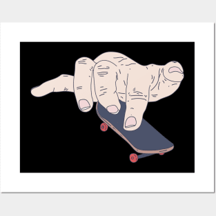 Fingerboarding - Hand Skating Tricks - Fingerboard Posters and Art